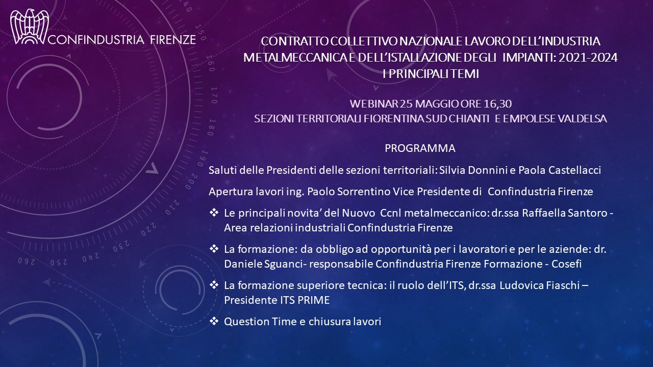 CCNL Dell’industria Metalmeccanica 2021-2024 I Principali Temi: Ultimo ...