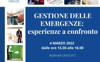 Gestione delle emergenze: report del webinar del 4 marzo 2022